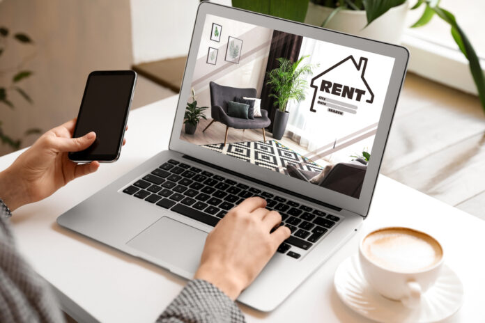 Woman,Searching,For,Apartment,On,Rental,Property,Website,Via,Laptop, Find a good rental