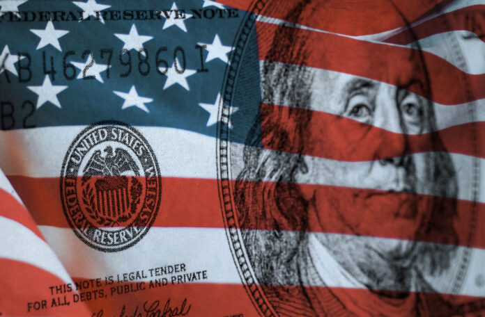 Federal,Reserve,System,Symbol,On,Hundred,Dollar,Bill,With,United Free federal money